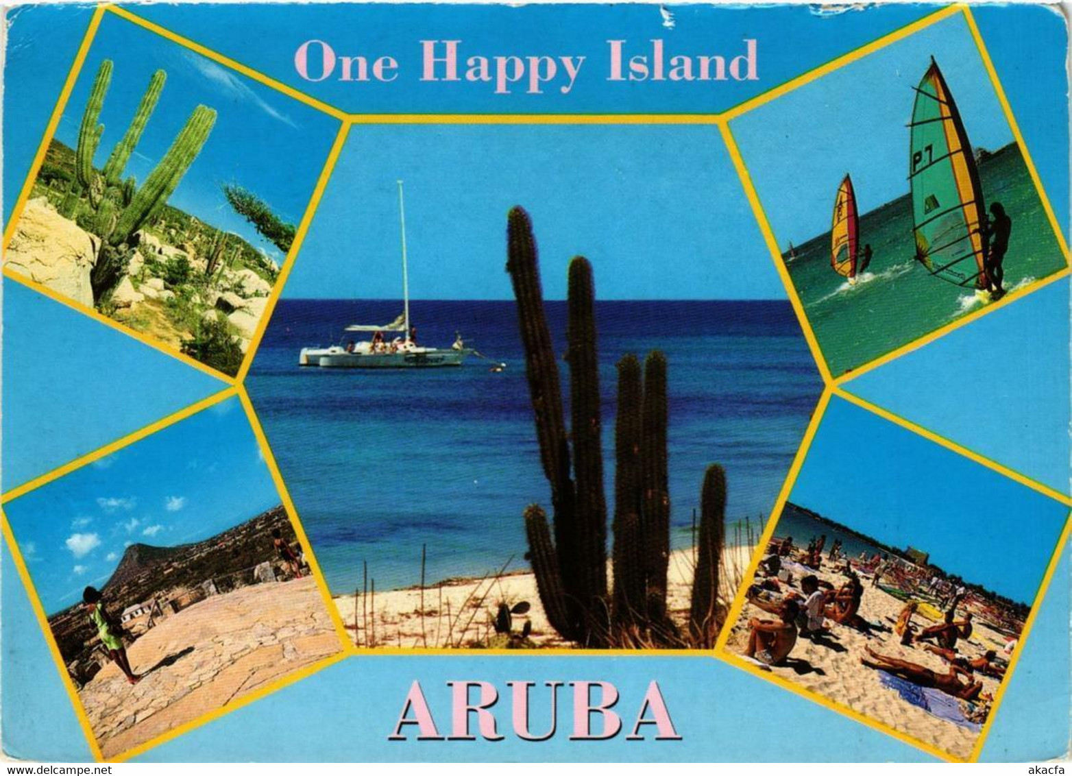 CPM AK One Happy Island ARUBA (750335) - Aruba