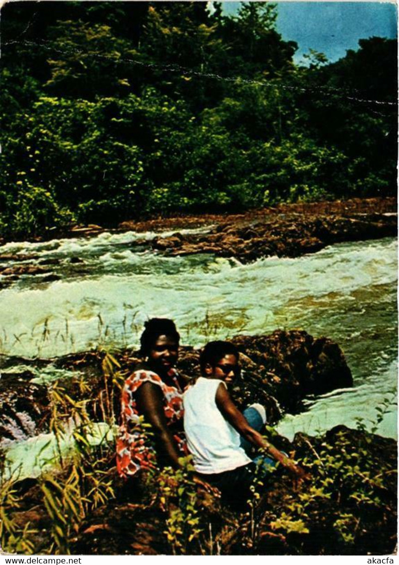 CPM AK View Of Waterfall In Suriname River SURINAME (750412) - Suriname