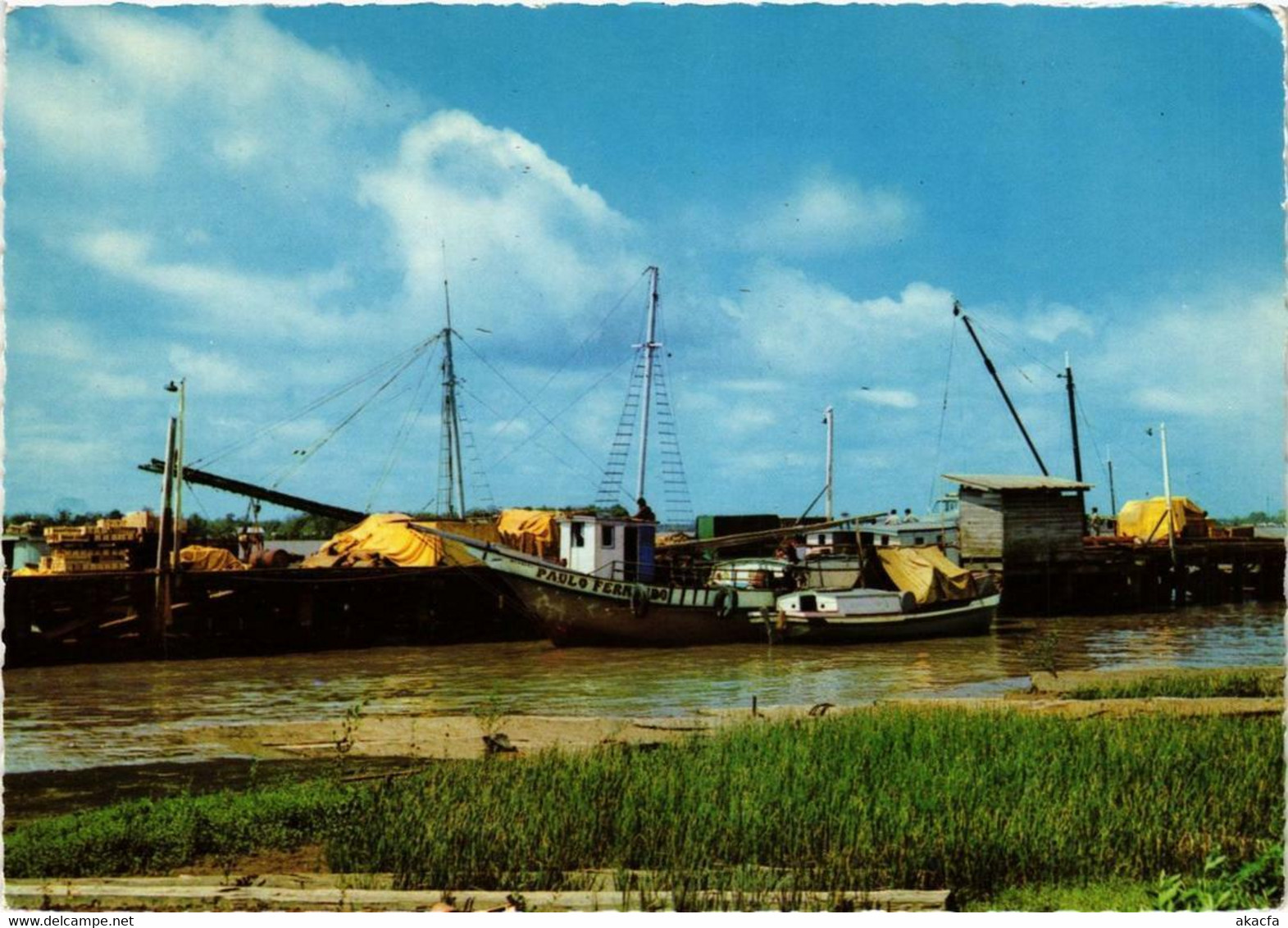 CPM AK Schooner At The Government Wharf SURINAME (750479) - Surinam
