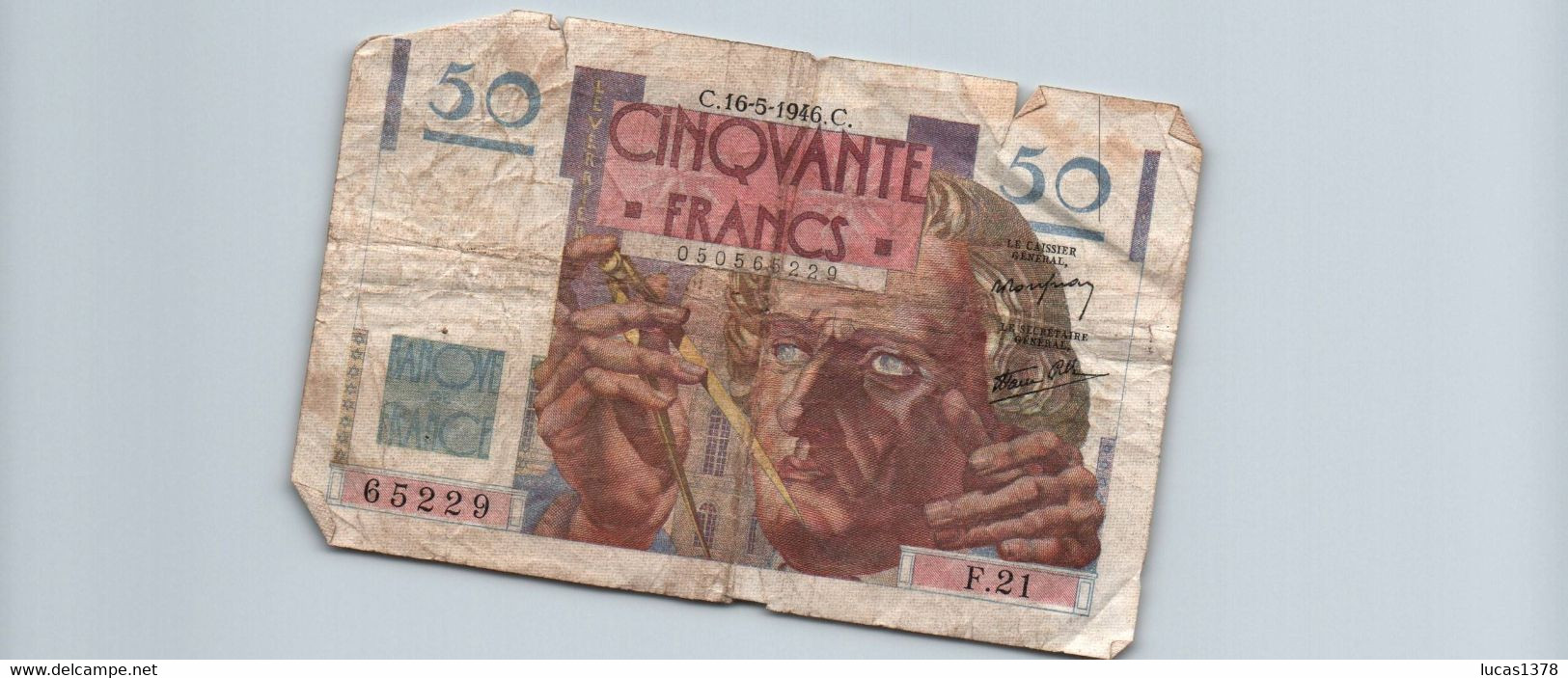 France, 50 Francs, Le Verrier, 16/05/1946 - 50 F 1946-1951 ''Le Verrier''