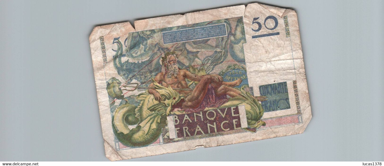 France, 50 Francs, Le Verrier, 16/05/1946 - 50 F 1946-1951 ''Le Verrier''