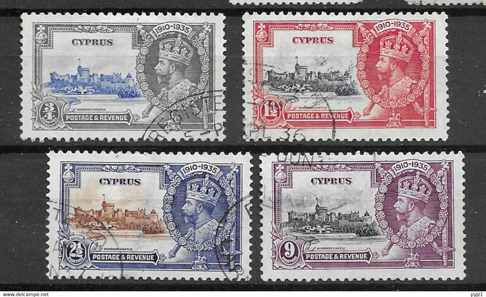 1935 USED Cyprus Michel 129-32 - Cyprus (...-1960)