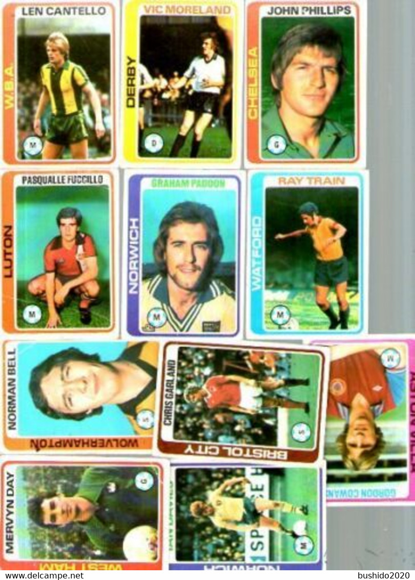 Lot 31 Vignettes Images Joueurs De Foot Football TOPPS CHEWING GUM INC 1979 Rare Ancienne Collection Album - Werbung