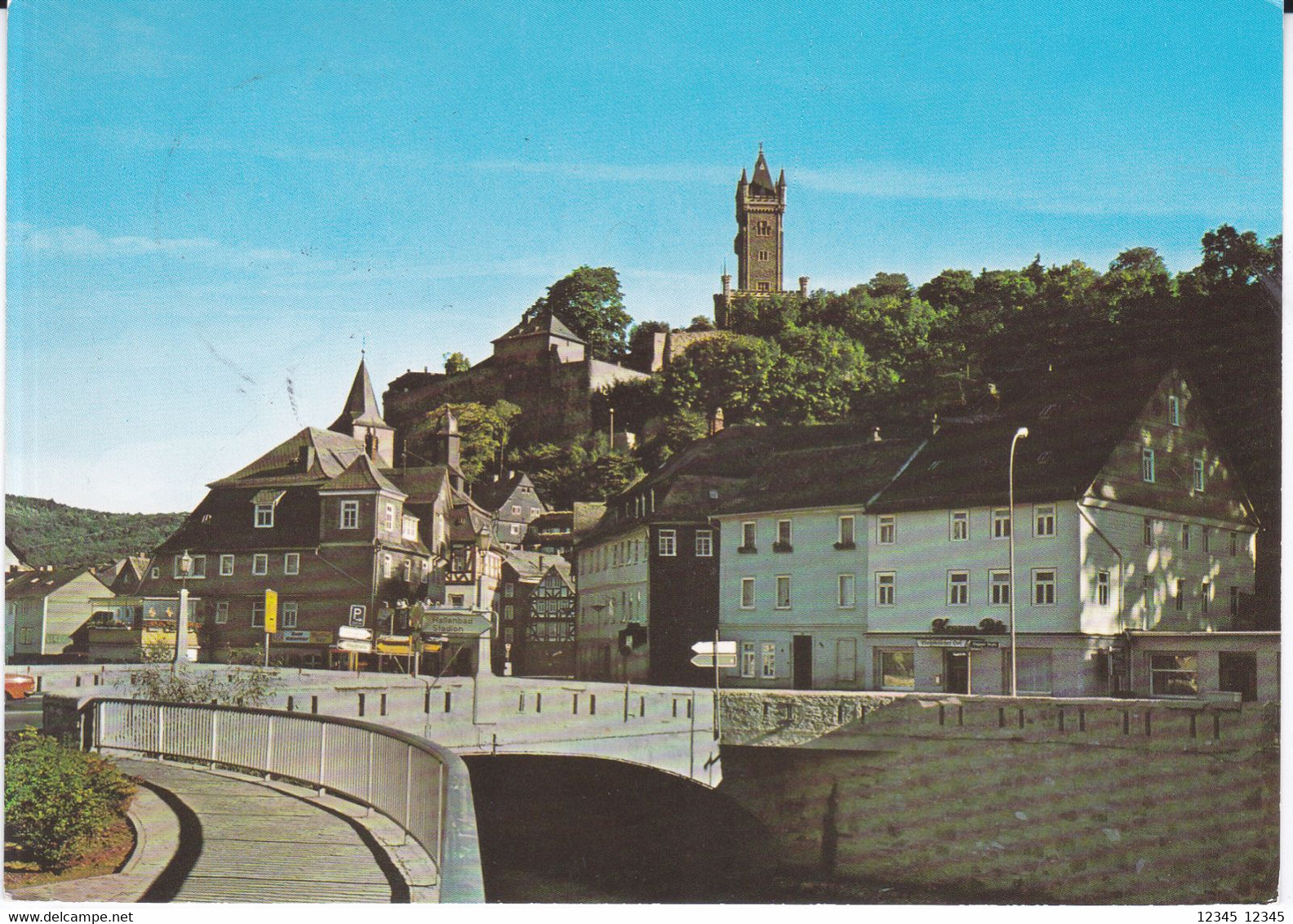 Dillenburg, An Der Obertorbrücke  M. Blick Zum Schlossberg - Dillenburg