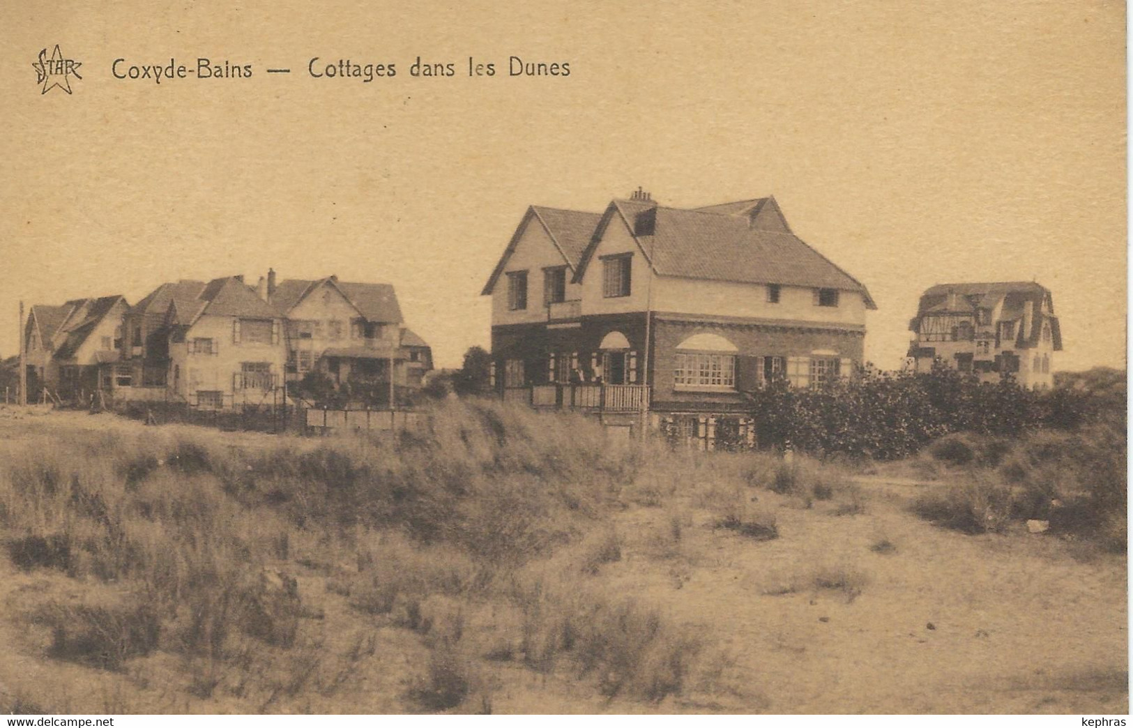 COXYDE-BAINS : Cottages Dans Les Dunes - RARE VARIANTE - Koksijde