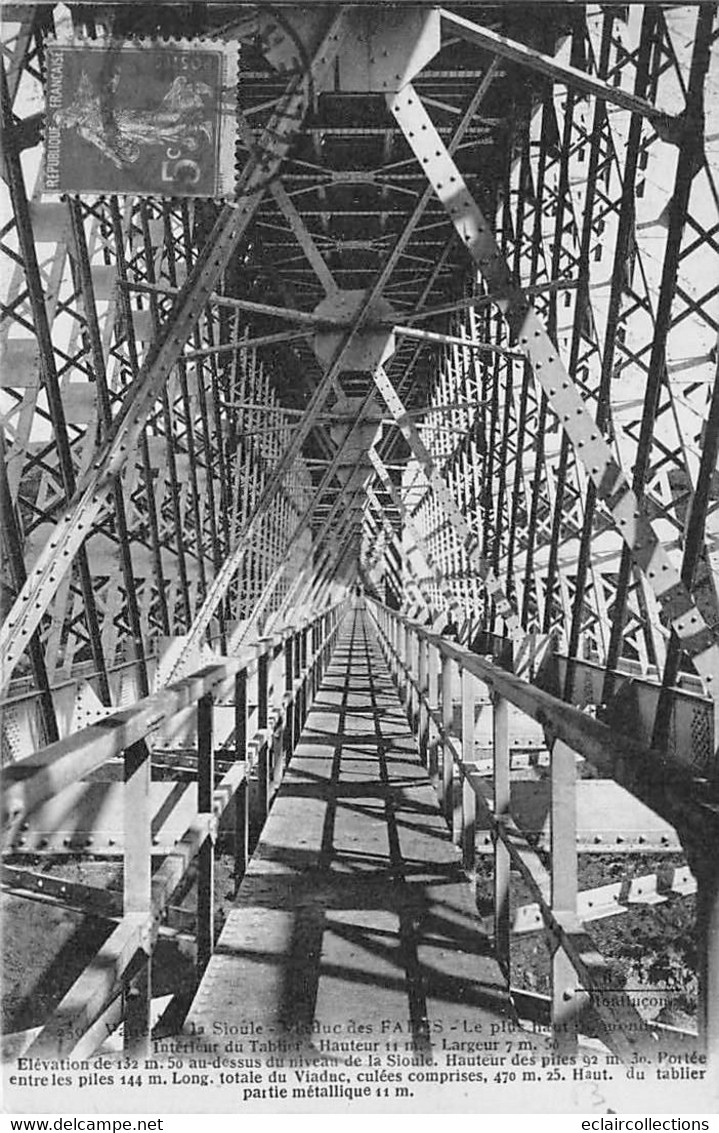 Viaduc De Fades          63        Intérieur Du Tablier  N°  250    (voir Scan) - Other & Unclassified