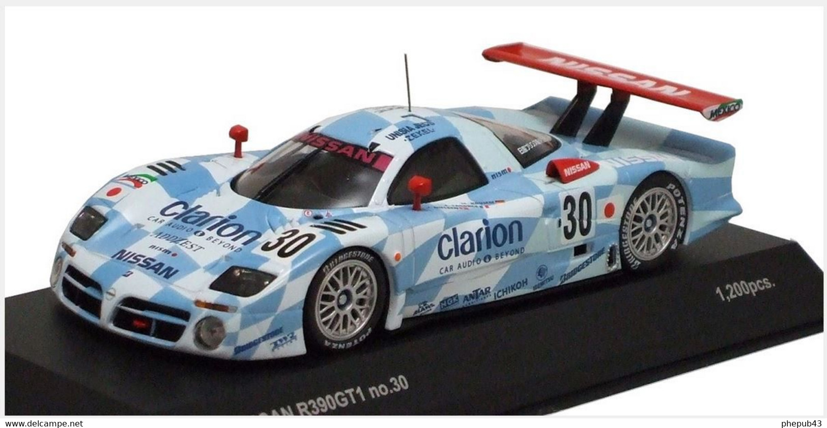 Nissan R390 GT1 - M. Krumm/J. Nielsen/F. Lagorce - 24h Le Mans 1998 #30 - Kyosho - Kyosho