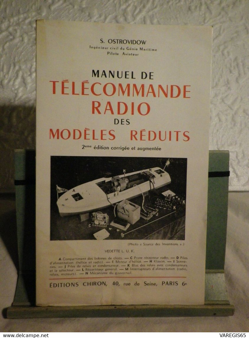 2 LIVRES - MANUEL TELECOMMANDE RADIO 1955 - PRATIQUE DE LA TELECOMMANDE 1961 - POUR MODELES  REDUITS - Modélisme