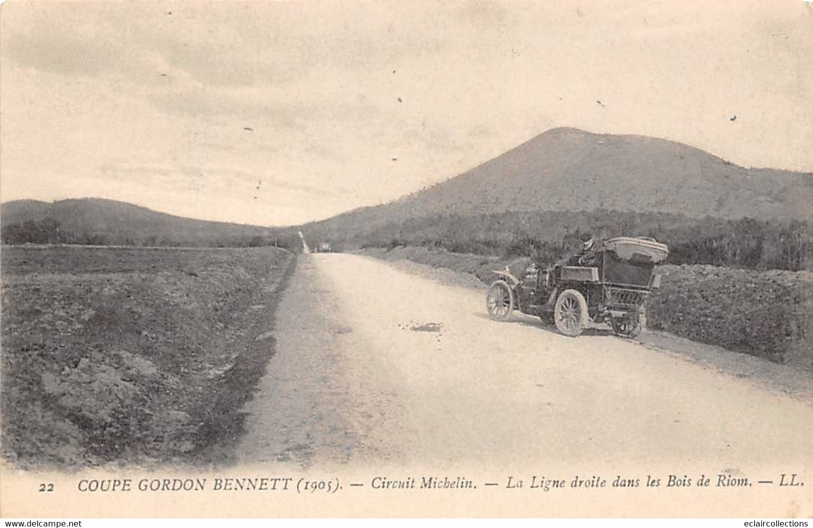 Coupe Gordon-Bennett  1905      63       Circuit Michelin.  Ligne Droite Dans Les Bois De Riom   LL 22   (voir Scan) - Otros & Sin Clasificación