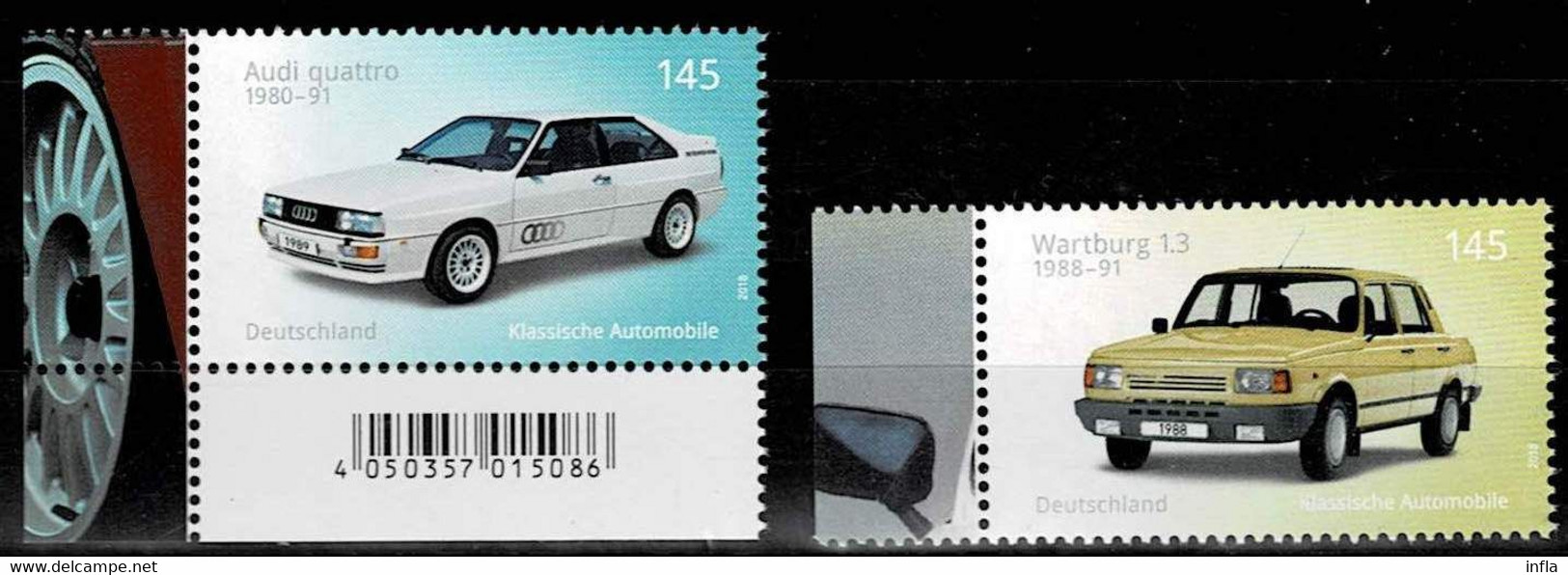 Bund 2018,Michel# 3367 - 3368 ** Automobile - Unused Stamps