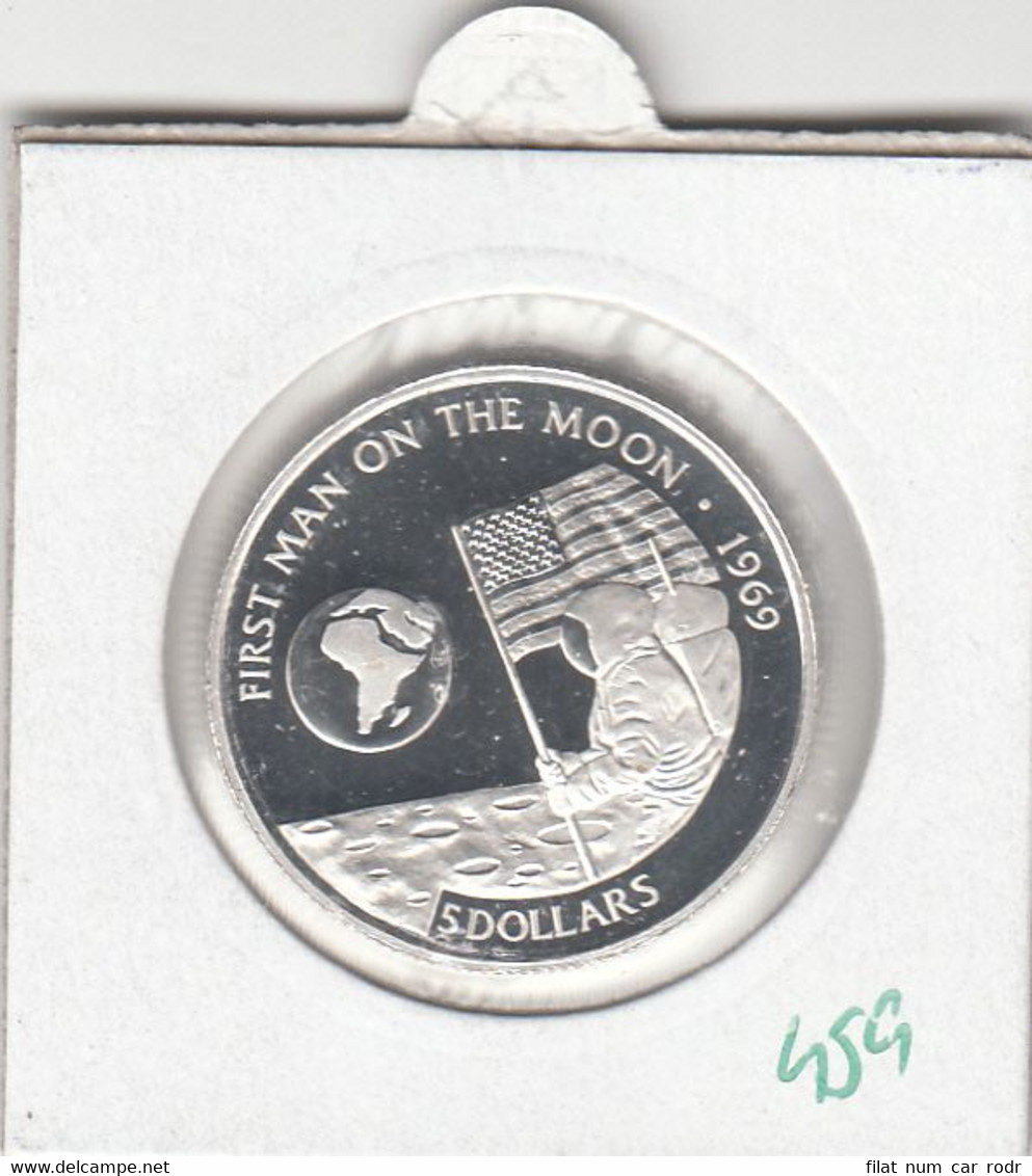 CR0459 MONEDA ISLAS COOK 5 DOLARES 1991 PLATA 60 - Islas Cook