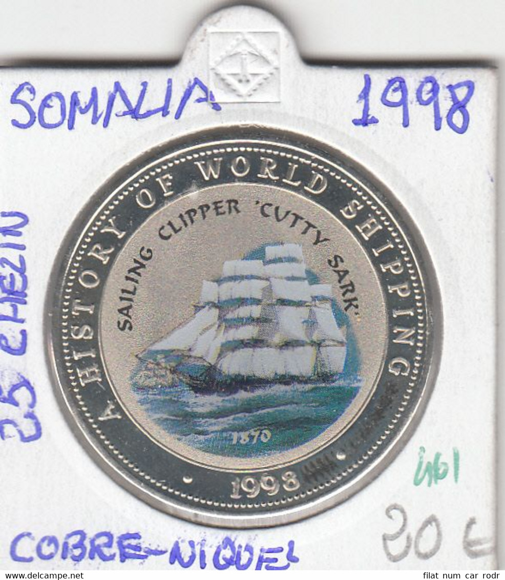 CR0461 MONEDA SOMALIA 25 CHELINES 1998 20 - Somalia