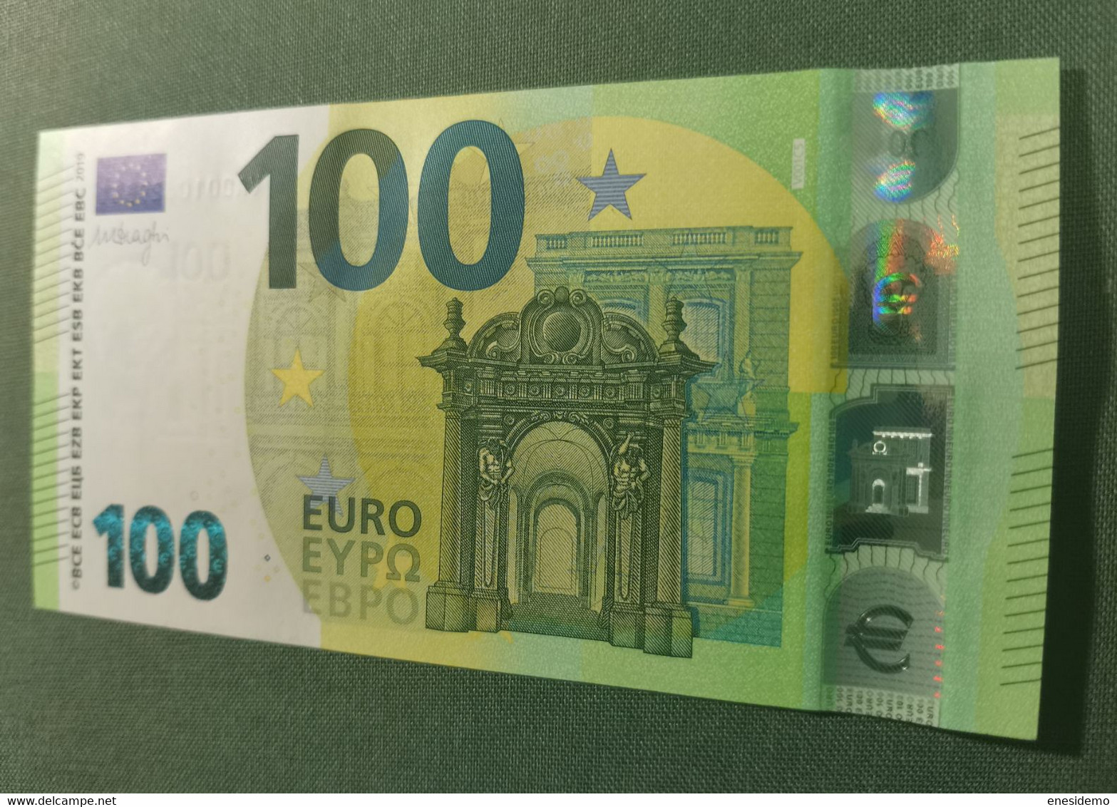 100 EURO SPAIN 2019 DRAGHI V001C5 VA00 SC FDS UNCIRCULATED  PERFECT - 100 Euro