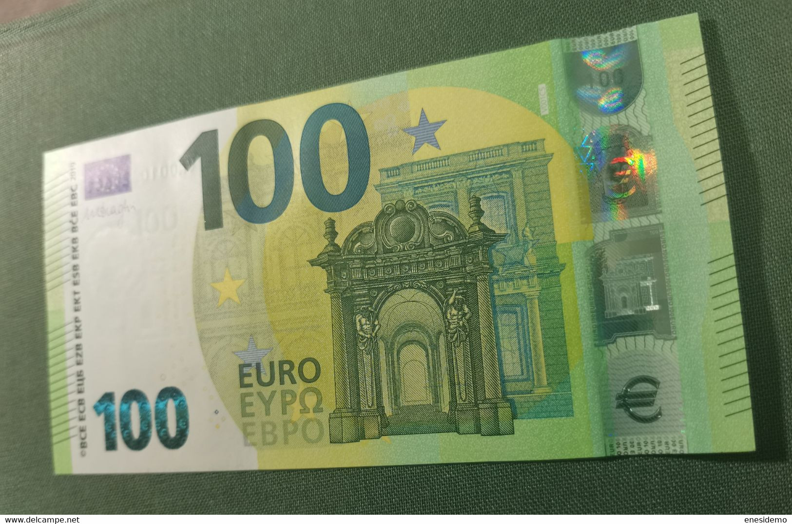 100 EURO SPAIN 2019 DRAGHI V001C5 VA00 SC FDS UNCIRCULATED  PERFECT - 100 Euro