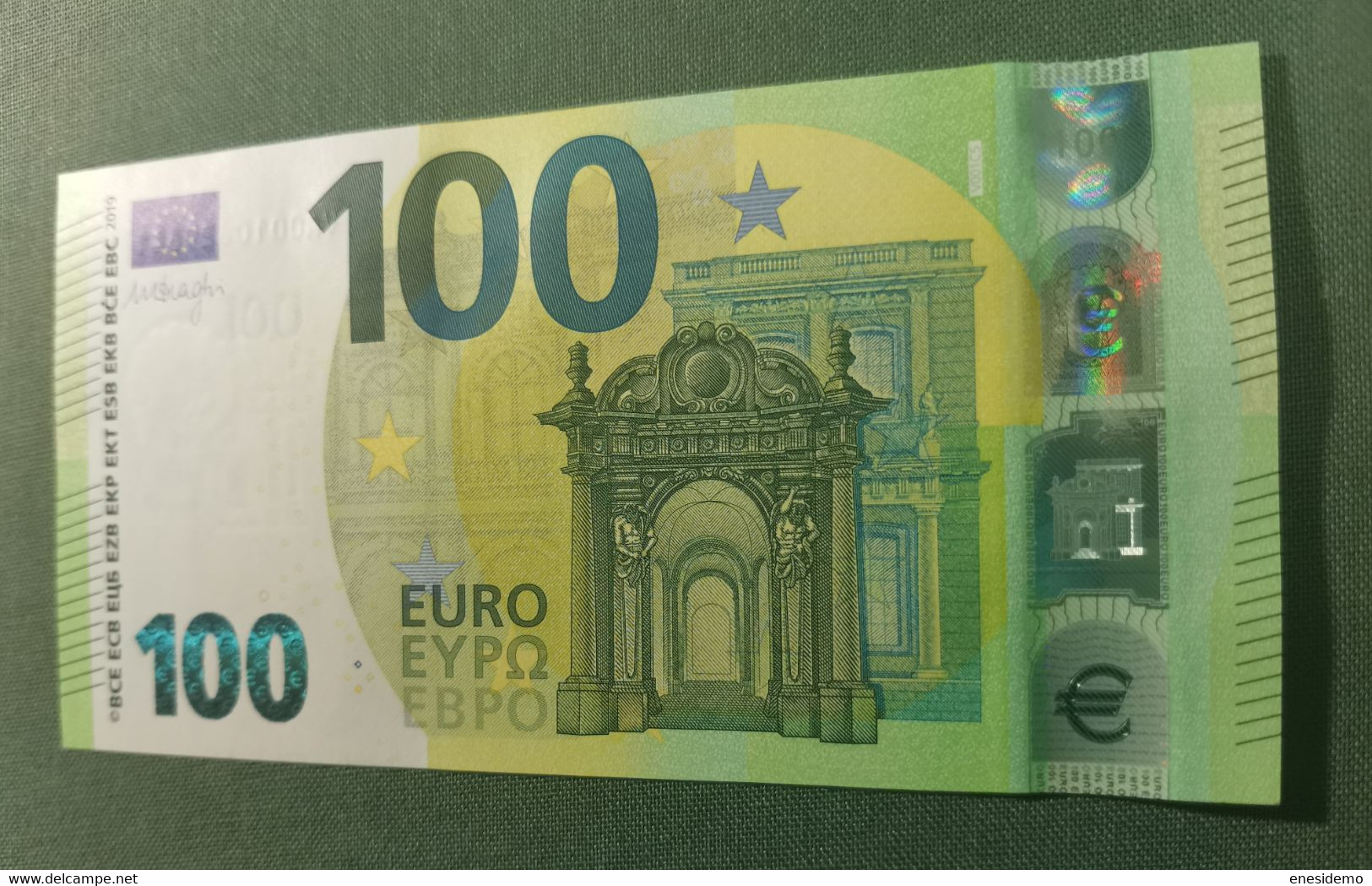 100 EURO SPAIN 2019 DRAGHI V001C5 VA00 SC FDS UNCIRCULATED  PERFECT