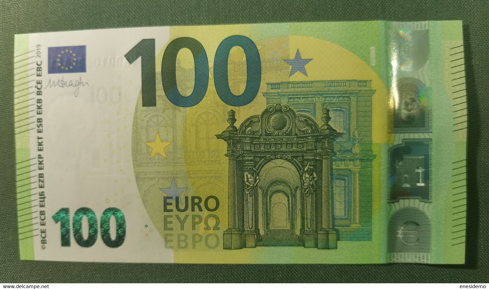 100 EURO SPAIN 2019 DRAGHI V001C5 VA00 SC FDS UNCIRCULATED  PERFECT