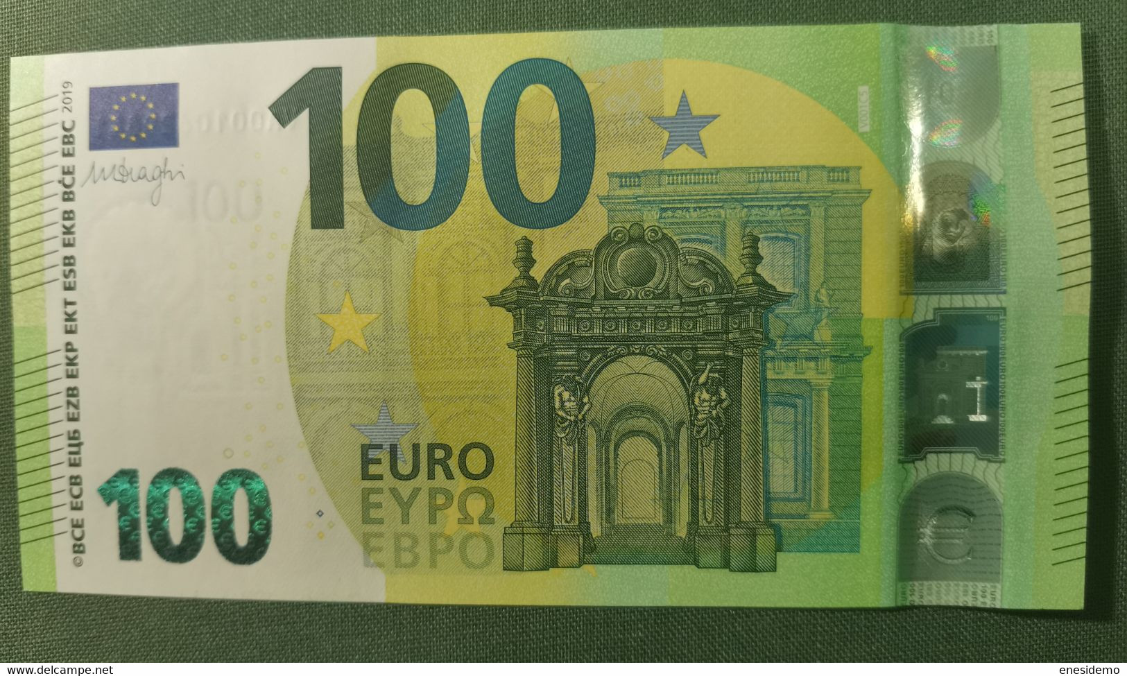 100 EURO SPAIN 2019 DRAGHI V001C5 VA00 SC FDS UNCIRCULATED  PERFECT