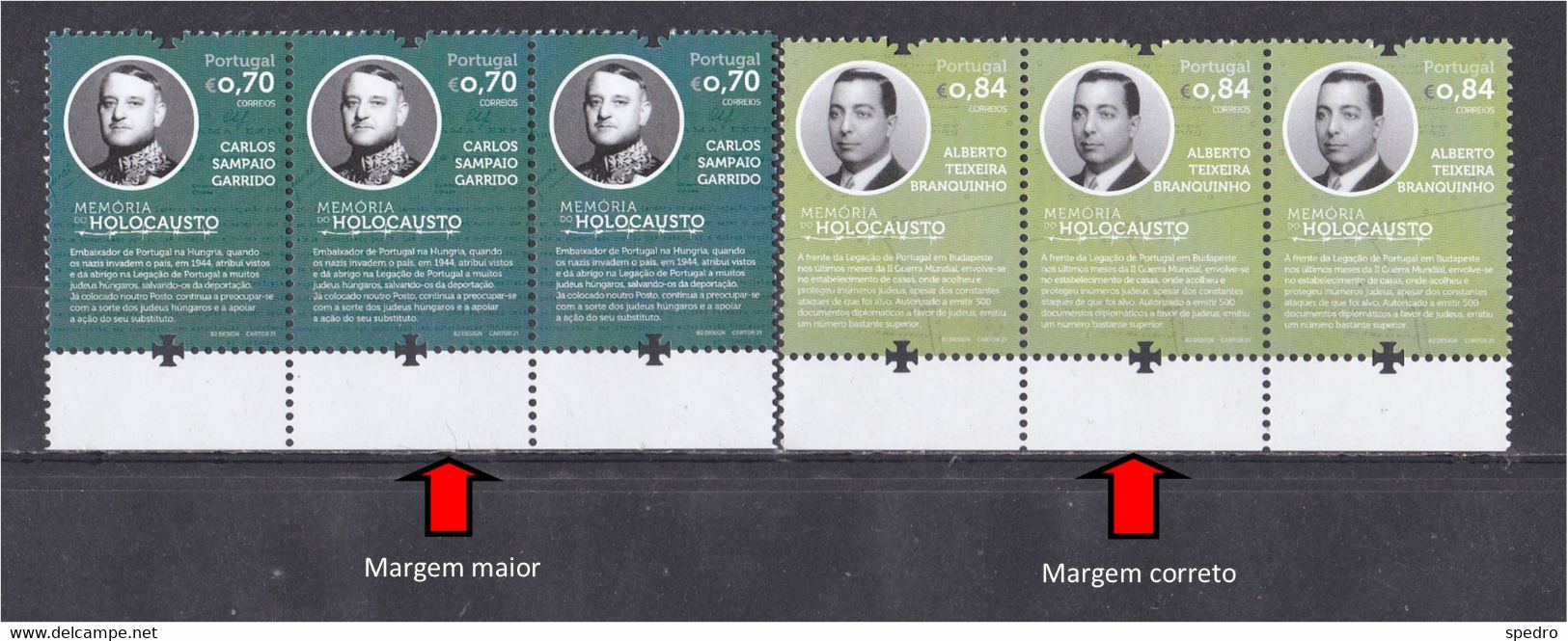 Portugal 2021 Memória Do Holocausto Remembrance Of The Holocaust Mémoire De L'holocauste World War Guerre Mondaile WW2 - Unused Stamps