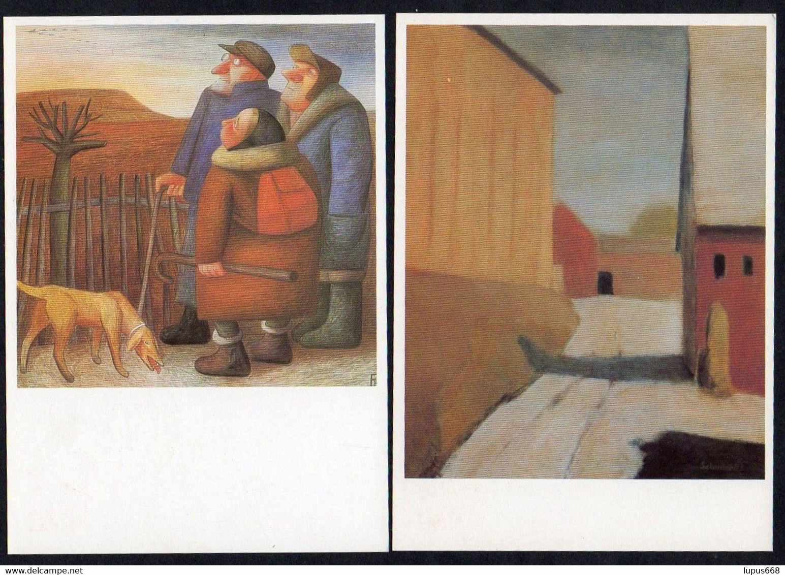 DDR 1987 MiNr. --  Gestempelt /o  16 Bildpostkarten X. Kunstausstellung Der DDR, Dresden - Private Postcards - Used