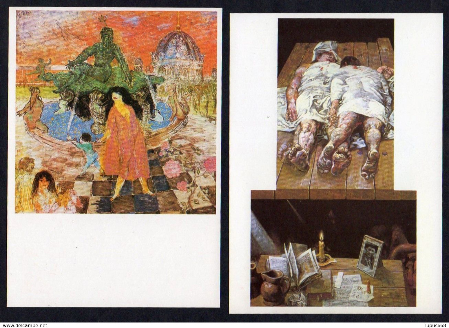 DDR 1987 MiNr. --  Gestempelt /o  16 Bildpostkarten X. Kunstausstellung Der DDR, Dresden - Cartoline Private - Usati