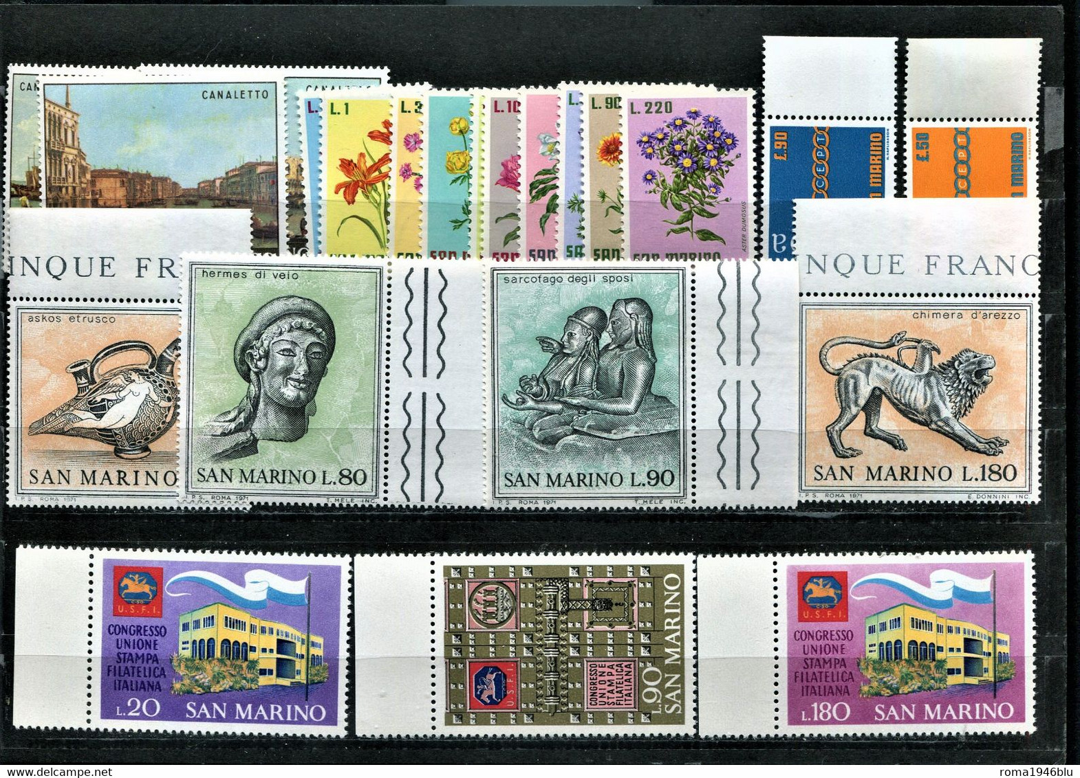 SAN MARINO 1971 ANNATA CPL.**  MNH - Années Complètes