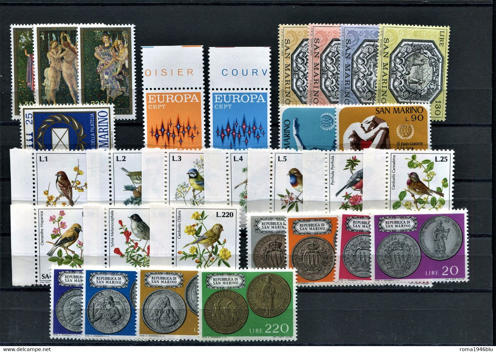 SAN MARINO 1972 ANNATA CPL.**  MNH - Années Complètes