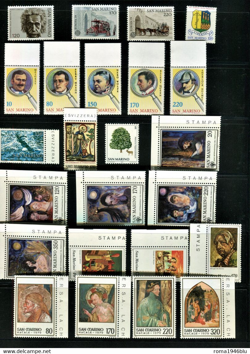 SAN MARINO 1979 ANNATA CPL.**  MNH - Años Completos