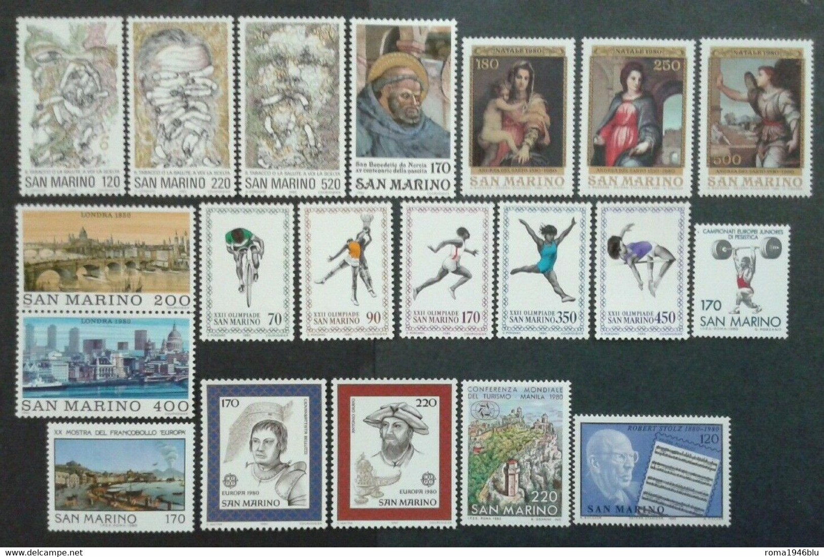 SAN MARINO 1980 ANNATA CPL.**  MNH - Années Complètes