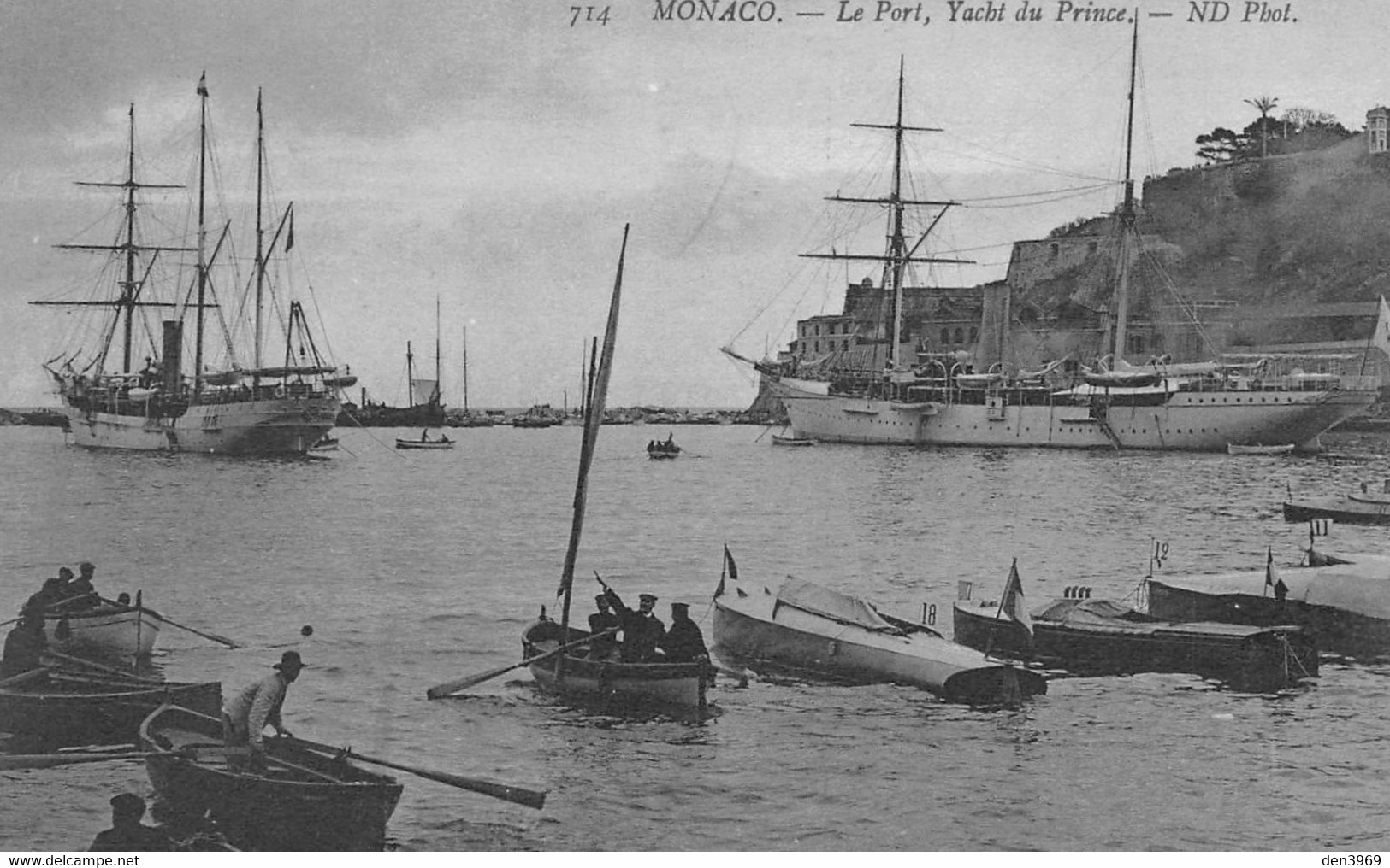 MONACO - Le Port, Yacht Du Prince - Bateau 3 Mâts, Hors Bord - Port