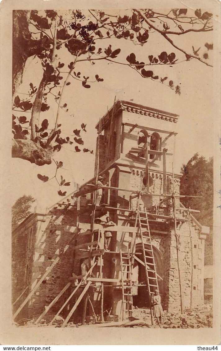 ¤¤   -   DOMINIQUE   -  Carte-Photo De La Construction De L'Eglise " SAINT-SAUVEUR " En 1921    -    ¤¤ - Dominique