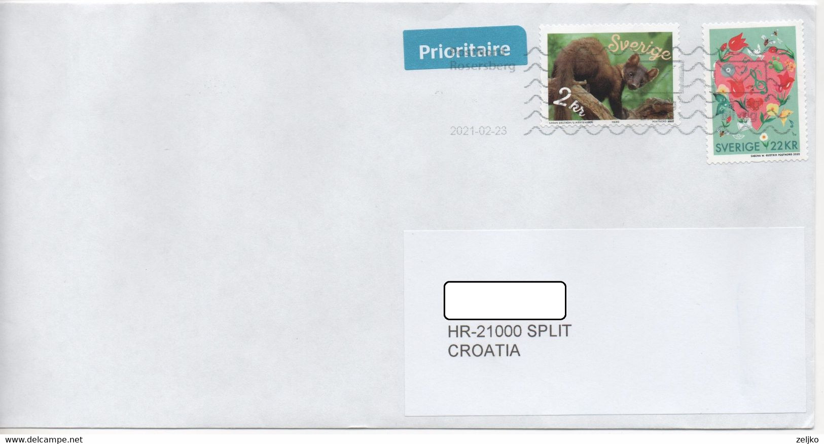 Sweden, 2020, Air Mail - Briefe U. Dokumente