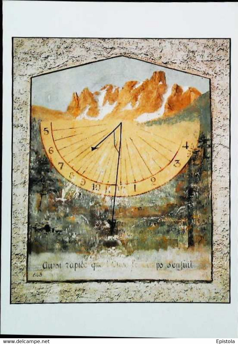 ►  Carte Postale CADRAN SOLAIRE - SUNDIAL  à Prelles  1992,     Sundial   Collection Pierre Ricou - Autres & Non Classés