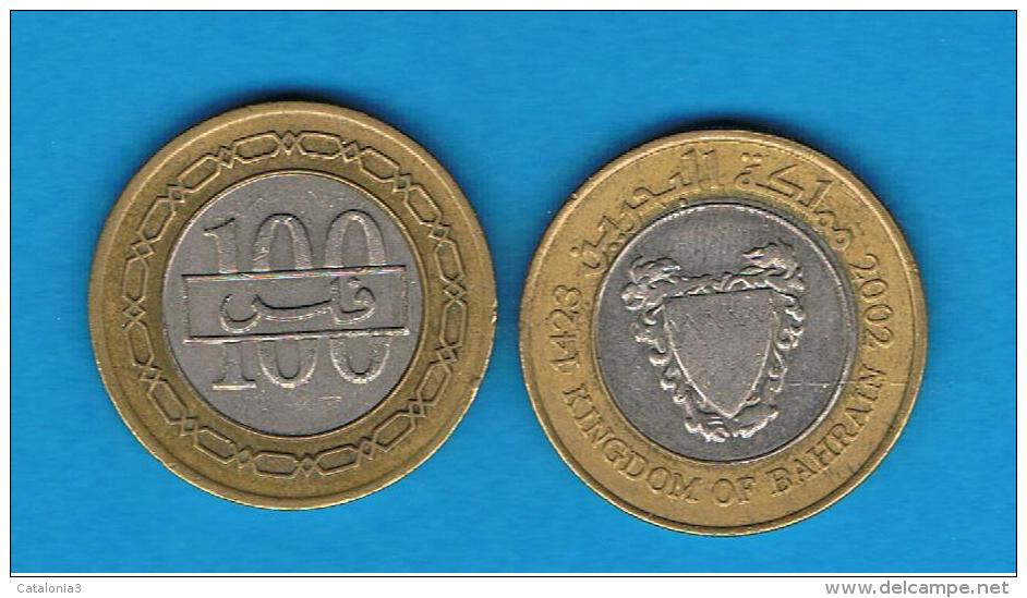 BAHRAIN -  100 Fils 1992     BIMETAL - Bahreïn