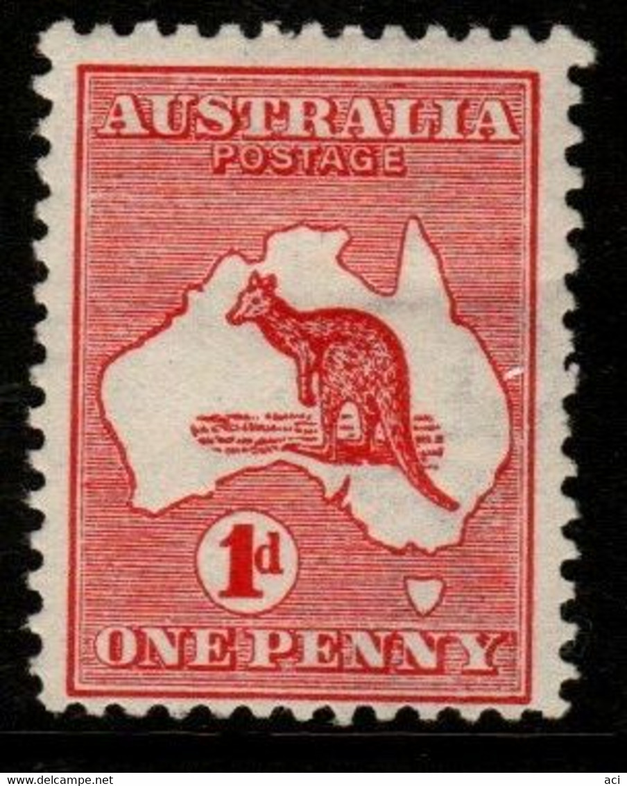 Australia SG 2  1913 First Watermark Kangaroo,One Penny Red,Mint Hinged, - Ungebraucht