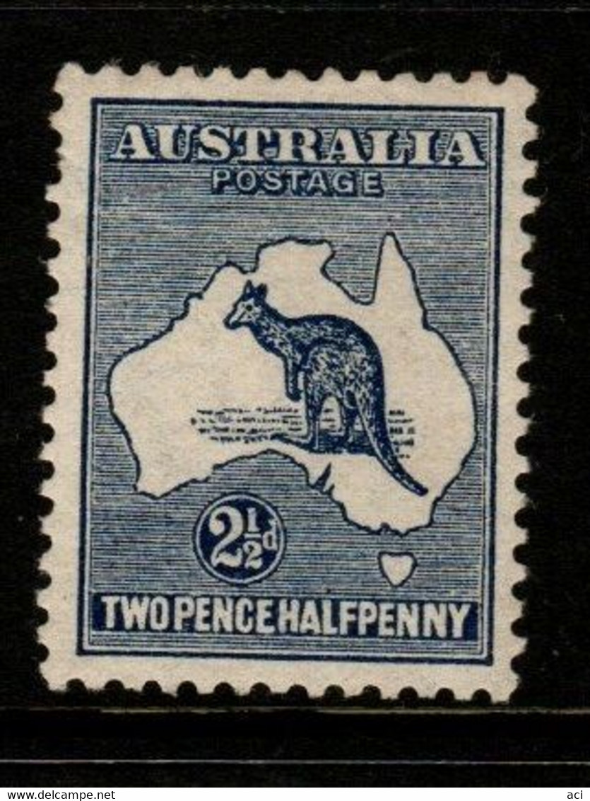 Australia SG 4  1913 First Watermark Kangaroo,2,5d Indigo,Mint  Hinged - Ungebraucht