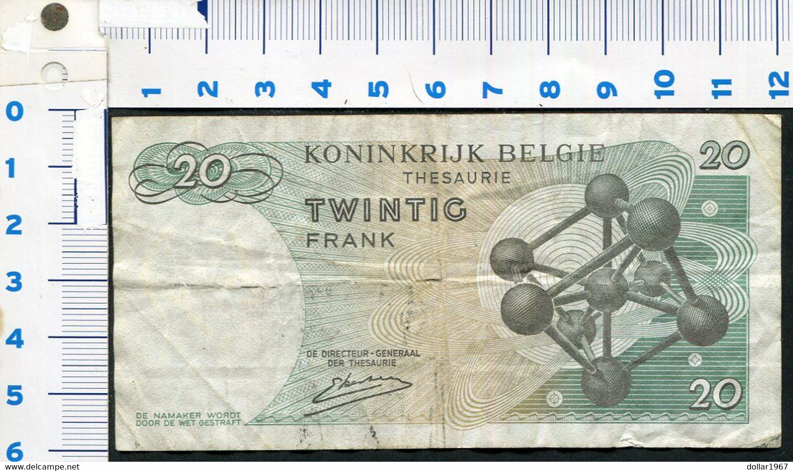 België Belgique Belgium 15 06 1964 -  20 Francs Atomium Baudouin.  3 Z 1348235 - 20 Franchi