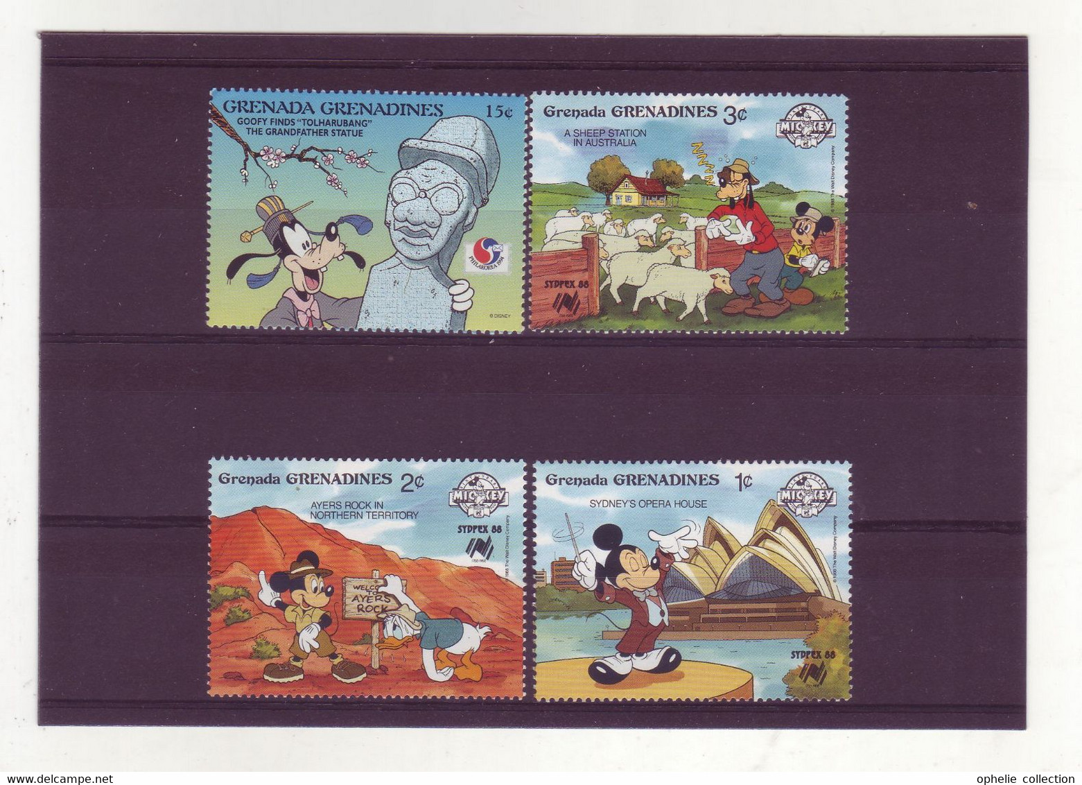 Grenada Grenadines  -  Disney - 4 Timbres Différents - 272 - Grenada (1974-...)