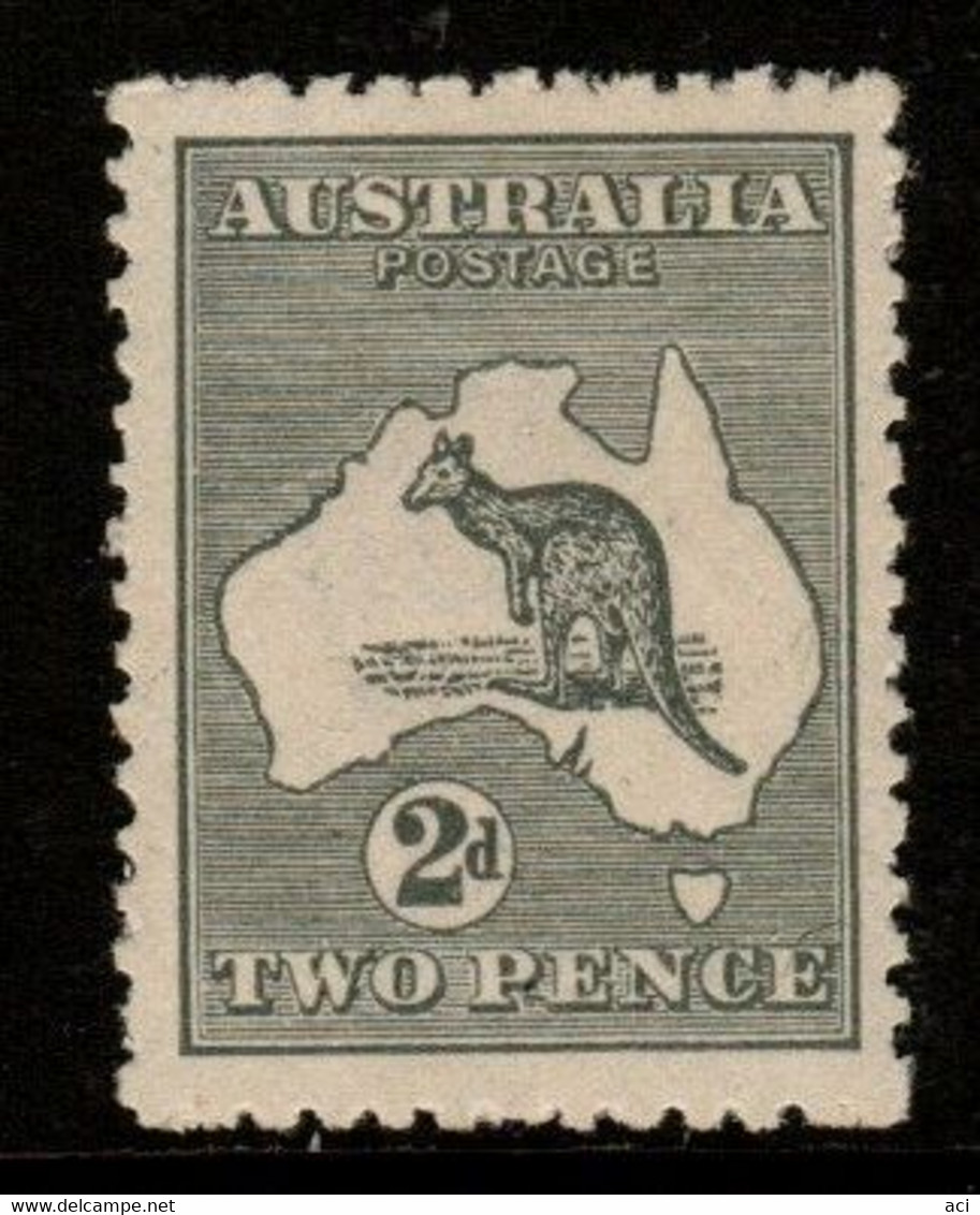 Australia SG 35b  1915-20 3rd Wtmk Kangaroo,2d Grey,Mint  Hinged - Ungebraucht