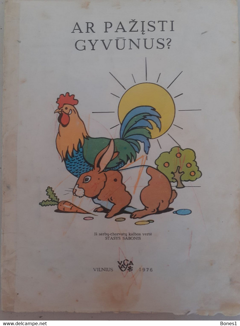 Soviet Union Period Lithuania  Book For Kids 1976 - Junior