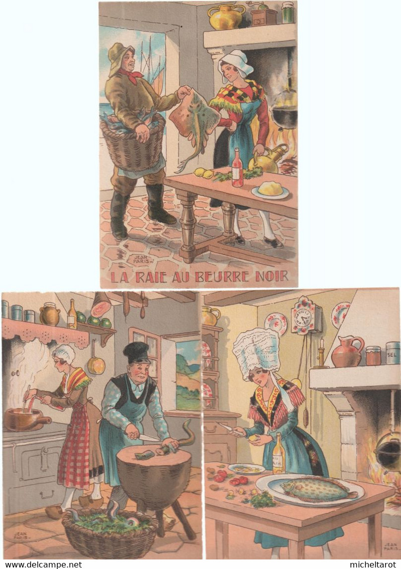 Recettes De Cuisine :lot De 5 Cartes  Barre-Dayez : Jean Paris 1417  H M N S Et X - Küchenrezepte