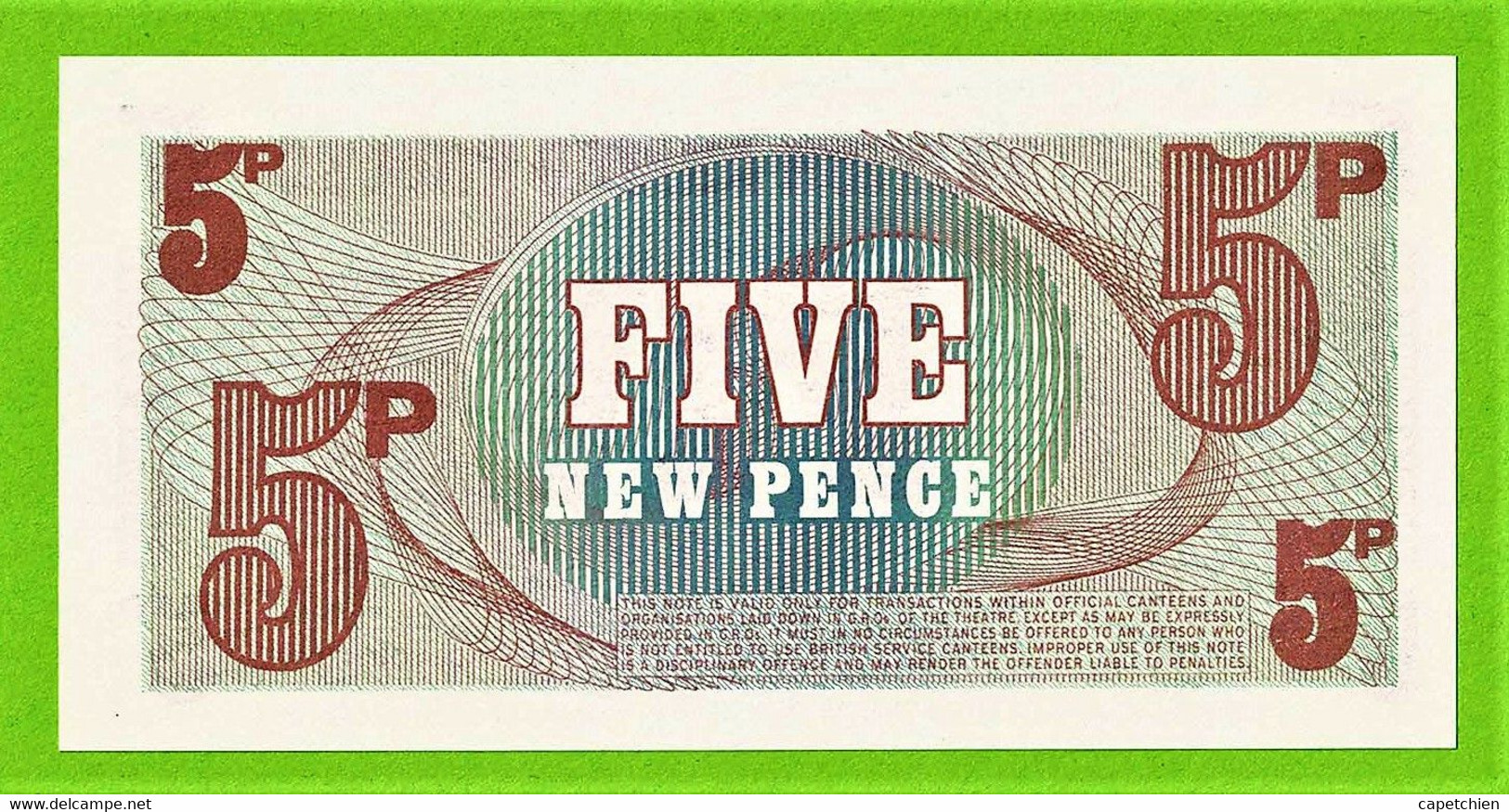 GRANDE BRETAGNE / BRITISH ARMED FORCES / FIVE NEW PENCE / NEUF - Other & Unclassified