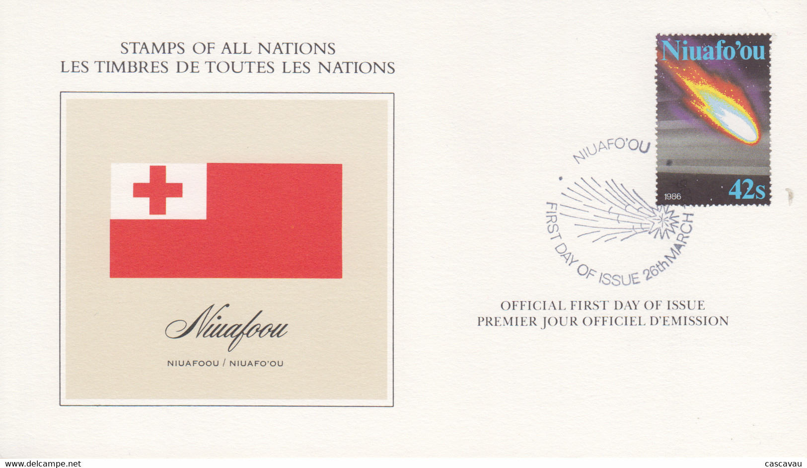 Carte  1er  Jour    NIUAFO'OU   1986 - Tonga (1970-...)