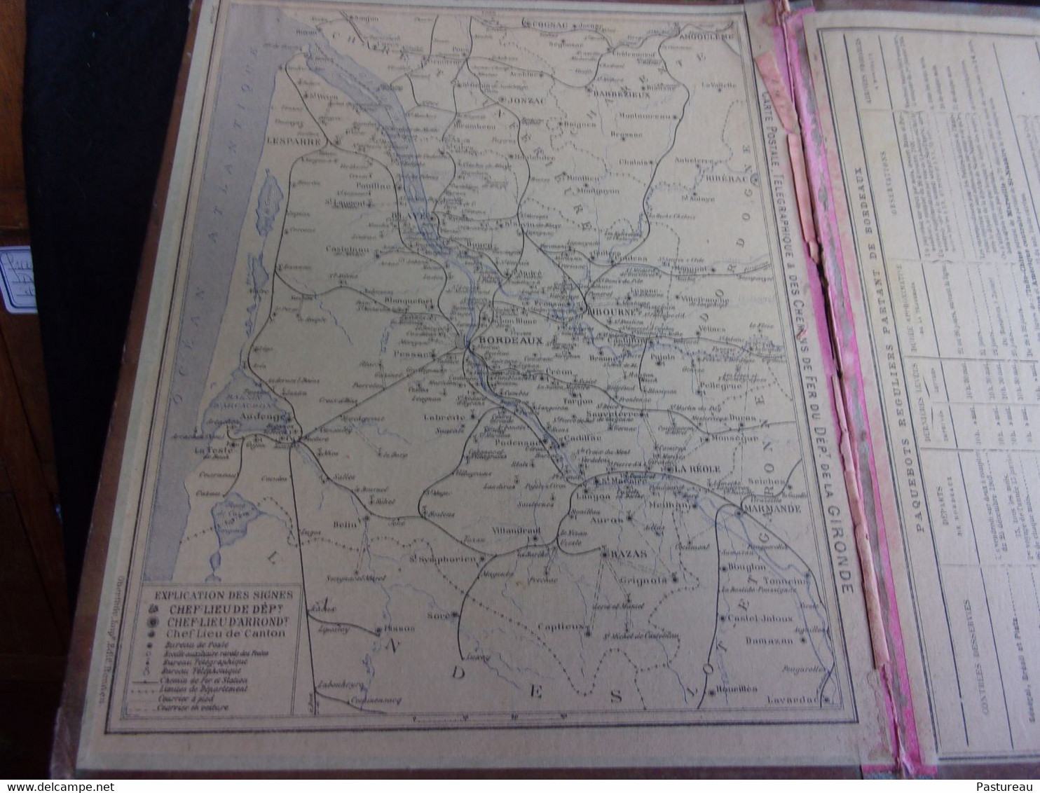 Almanach des Postes .Calendrier 1904. Département de la Gironde.Imprimerie Oberthür à Rennes.Cueillette des Poires .8 sc