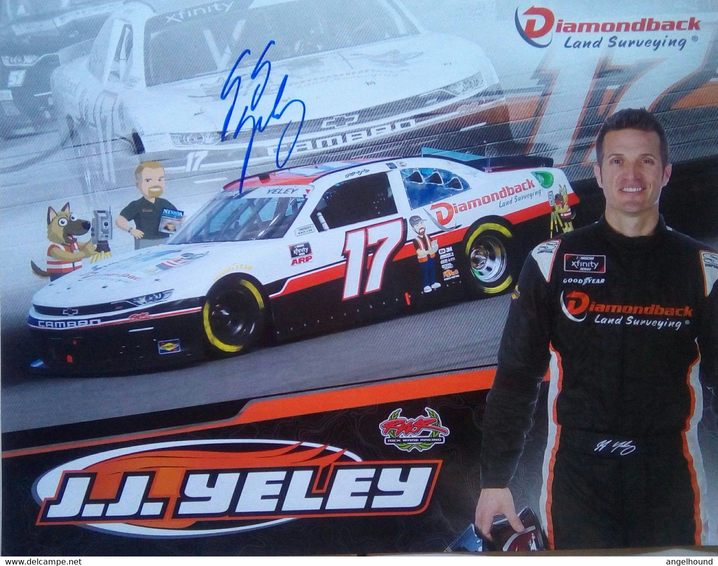 JJ Yeley ( American Race Car Driver) - Autografi