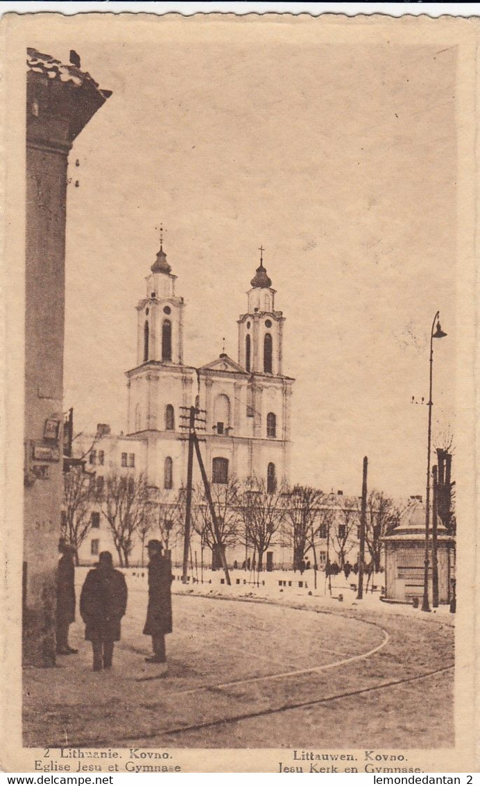 Kovno - Eglise Jesu Et Gymnase - Jesu Kerk En Gymnase - Litouwen