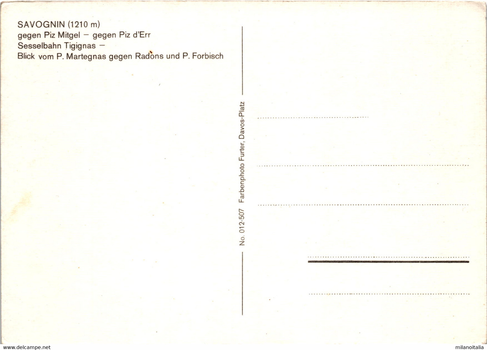 Savognin - 4 Bilder (012-507) - Savognin