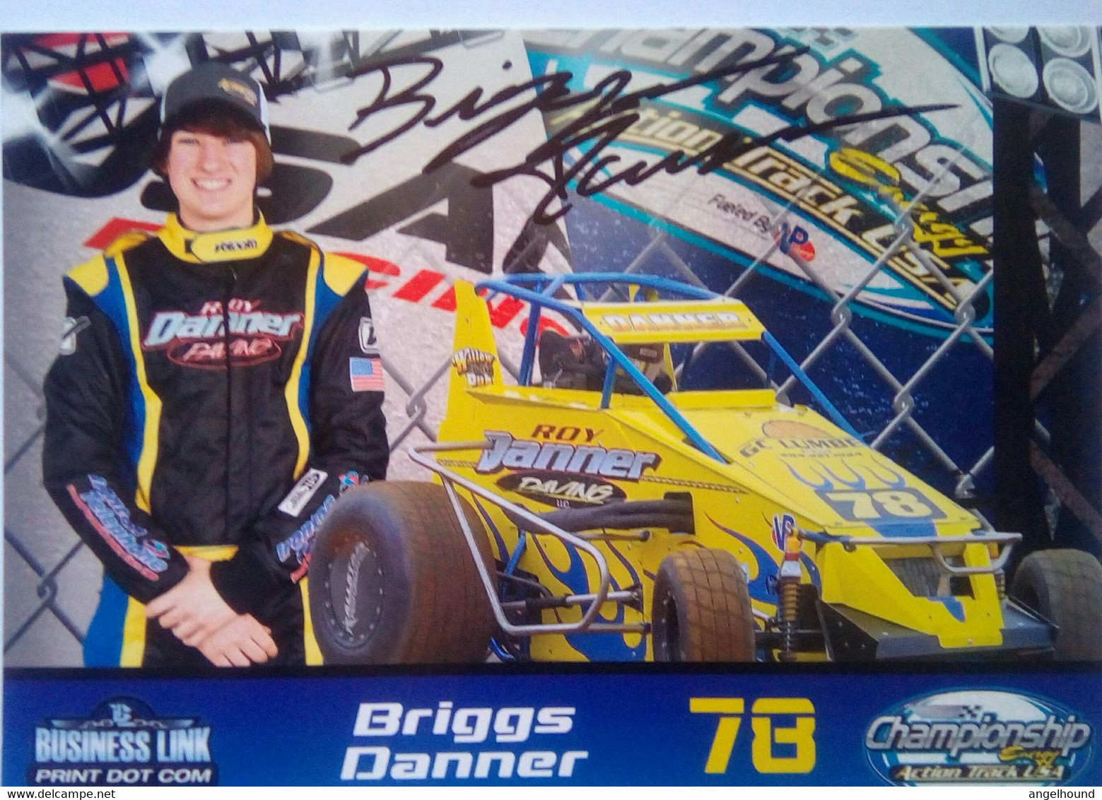 Briggs Danner ( American Race Car Driver) - Autogramme