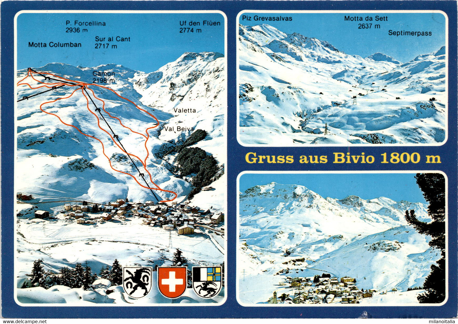 Gruss Aus Bivio 1800 M - 3 Bilder (1902) * 1983 - Bivio