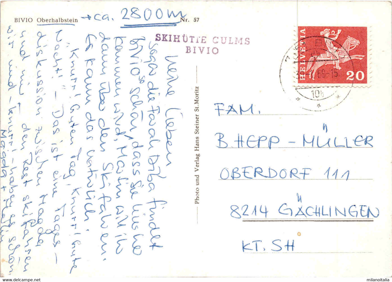 Bivio - Oberhalbstein * 30. 1. 1969 - Bivio