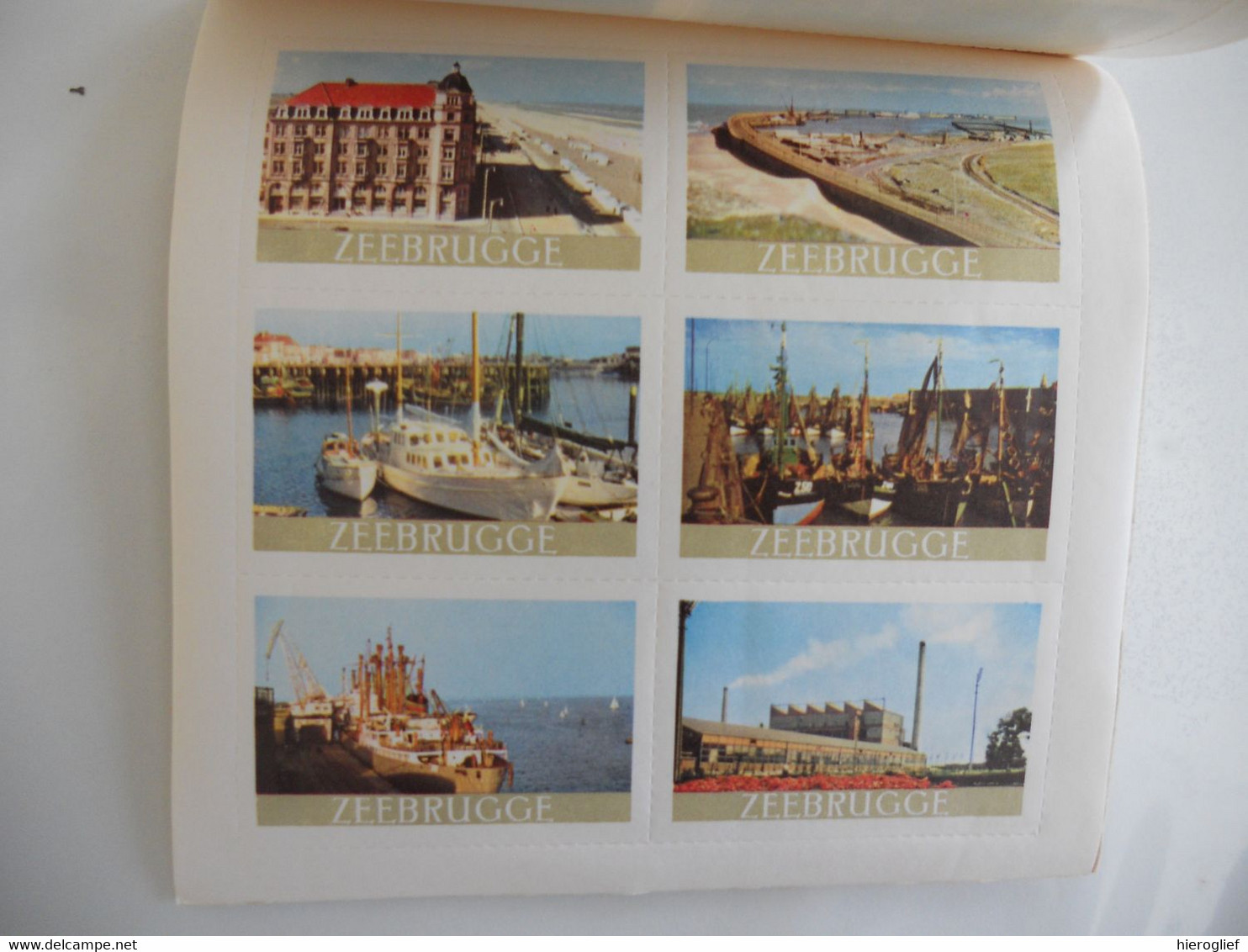 BRUGGE ZEEBRUGGE 24 Sluitzegels Timbres Vignettes Picture Stamps Vershlussmarken Kerk Halletoren Molen Markt Burg Kant - Vecchi